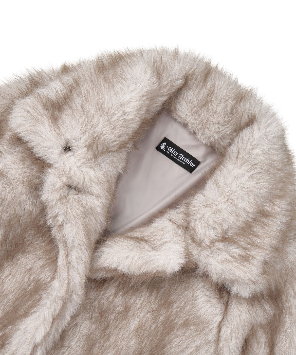길라아카이브(GILAARCHIVE) NAPOLEON FUR JACKET_IVORY
