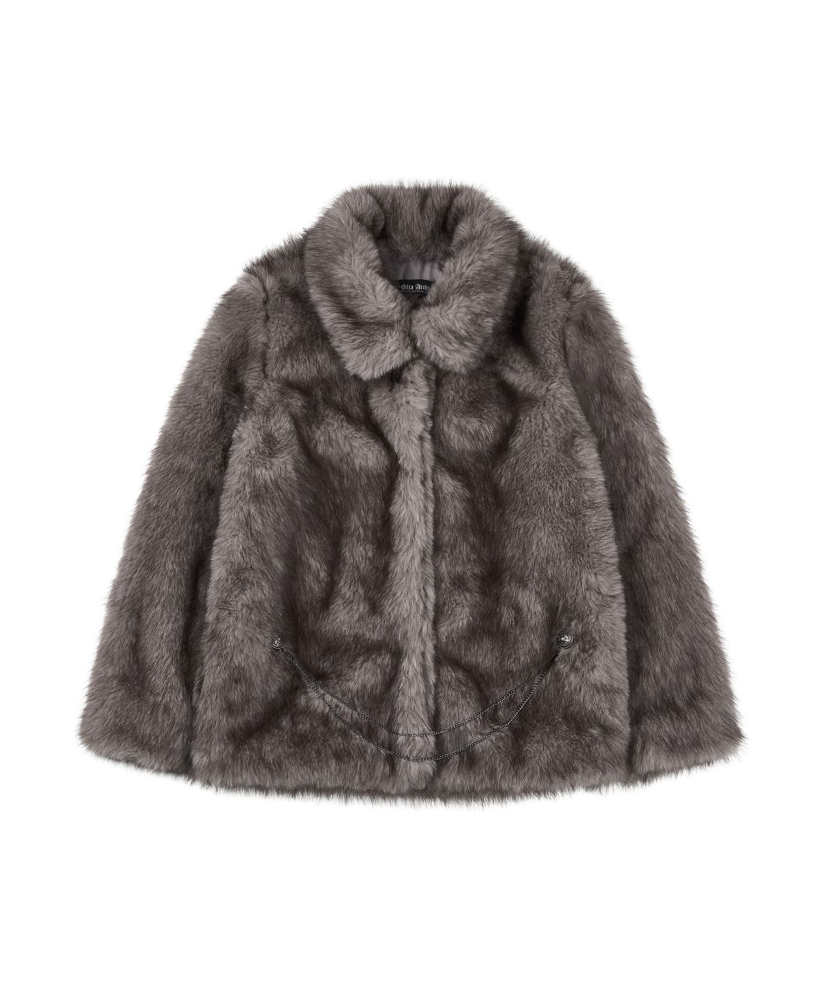 길라아카이브(GILAARCHIVE) NAPOLEON FUR JACKET_GREY