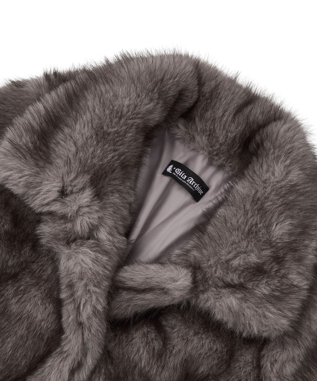 길라아카이브(GILAARCHIVE) NAPOLEON FUR JACKET_GREY