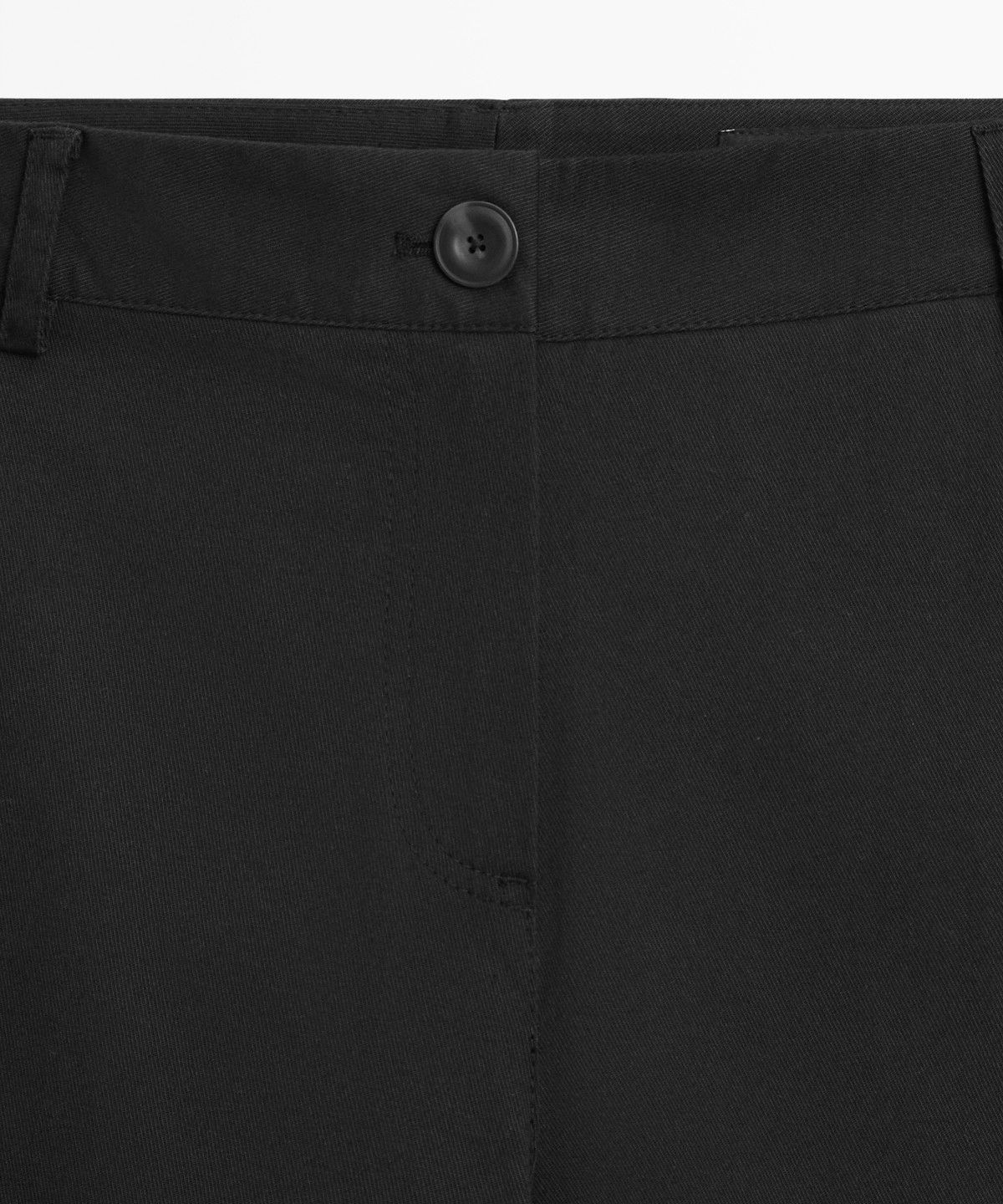 마시모두띠(MASSIMO DUTTI) 코튼 혼방 킥 플레어 팬츠
