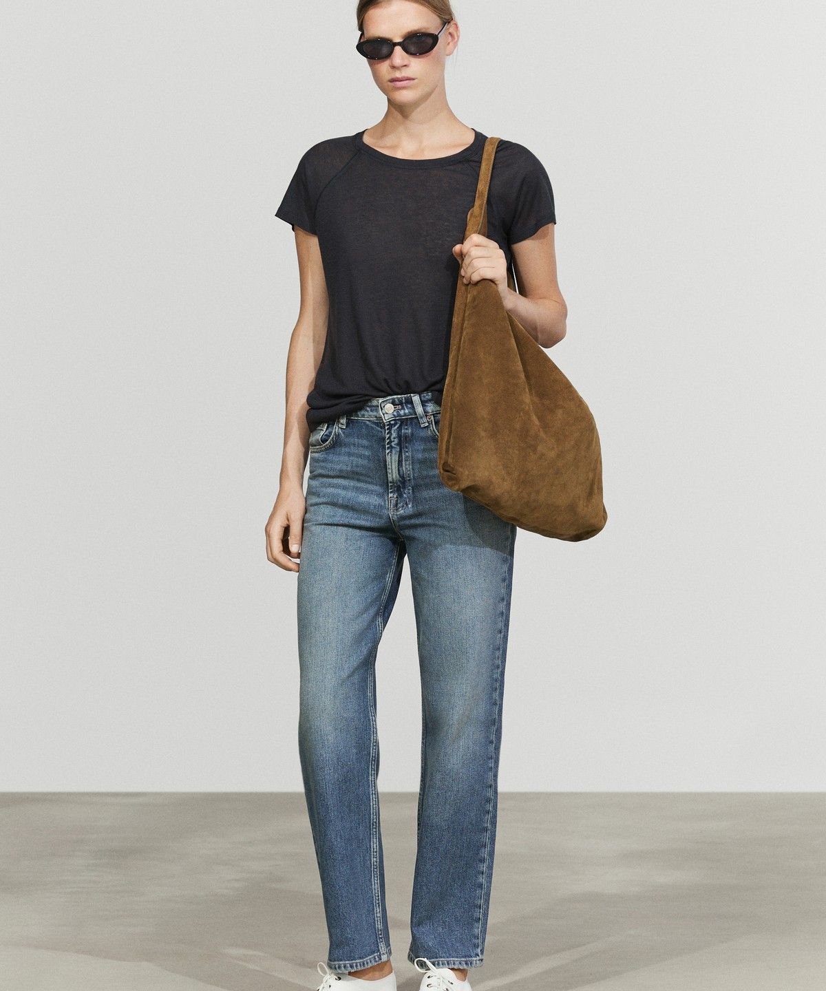 마시모두띠(MASSIMO DUTTI) 래글런 반팔 티셔츠
