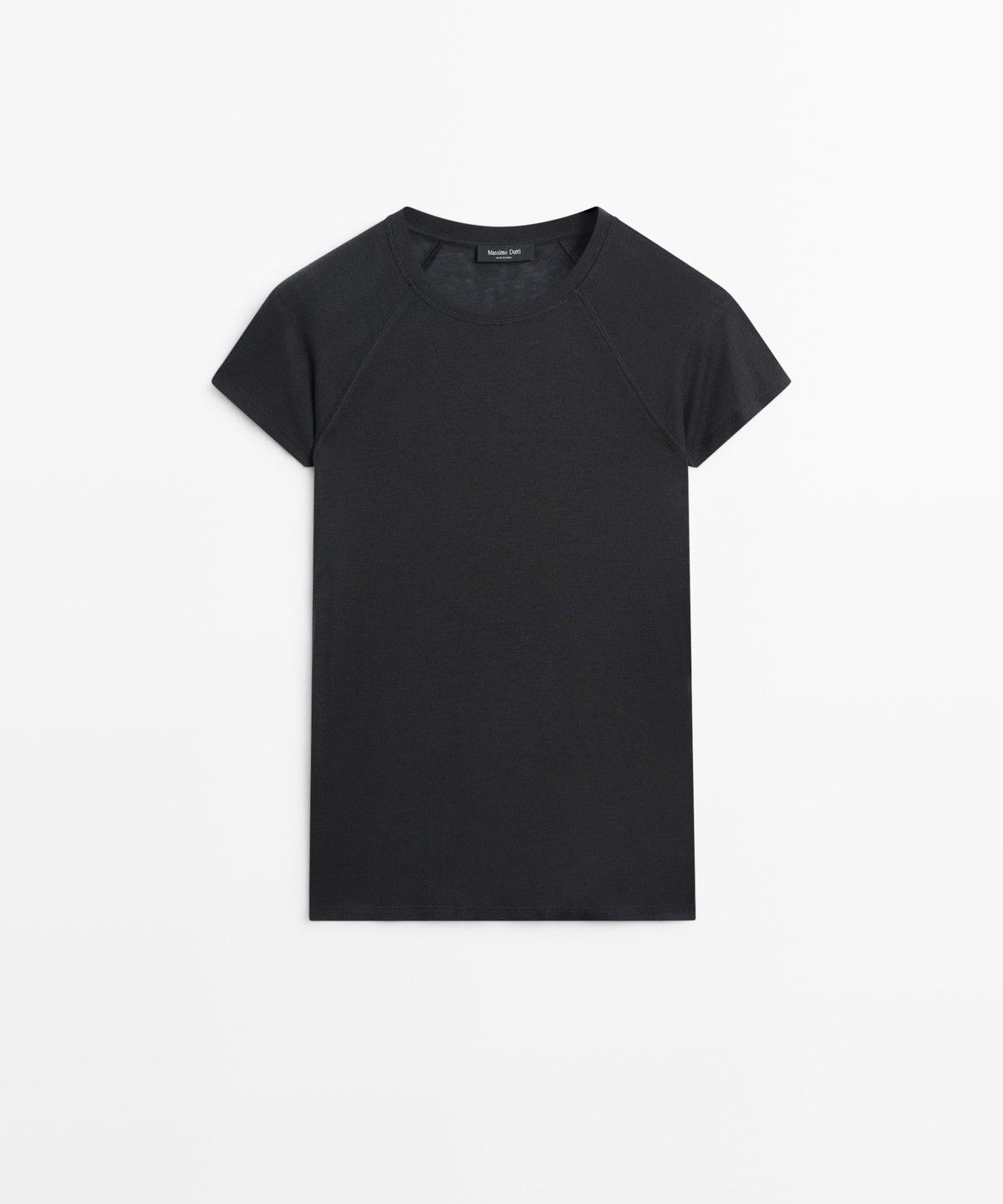 마시모두띠(MASSIMO DUTTI) 래글런 반팔 티셔츠