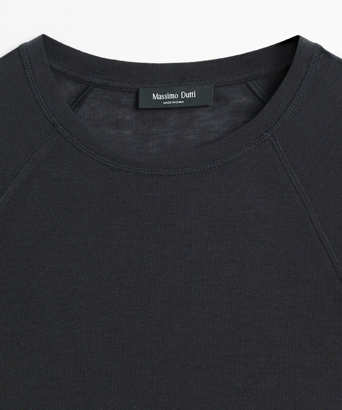 마시모두띠(MASSIMO DUTTI) 래글런 반팔 티셔츠