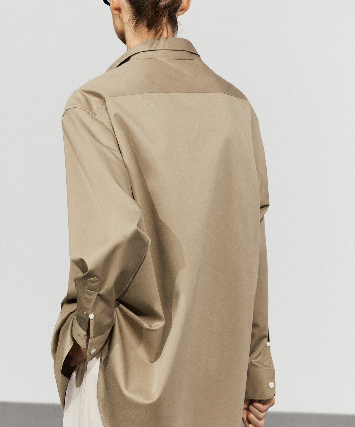 마시모두띠(MASSIMO DUTTI) 100% 코튼 포플린 셔츠