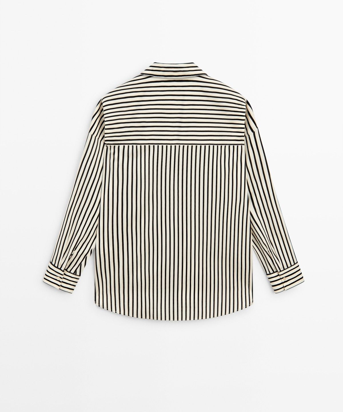 마시모두띠(MASSIMO DUTTI) 플루이드 스트라이프 셔츠