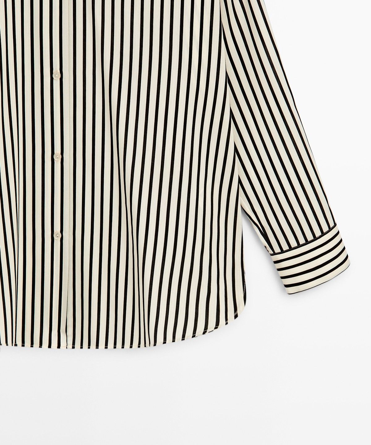 마시모두띠(MASSIMO DUTTI) 플루이드 스트라이프 셔츠