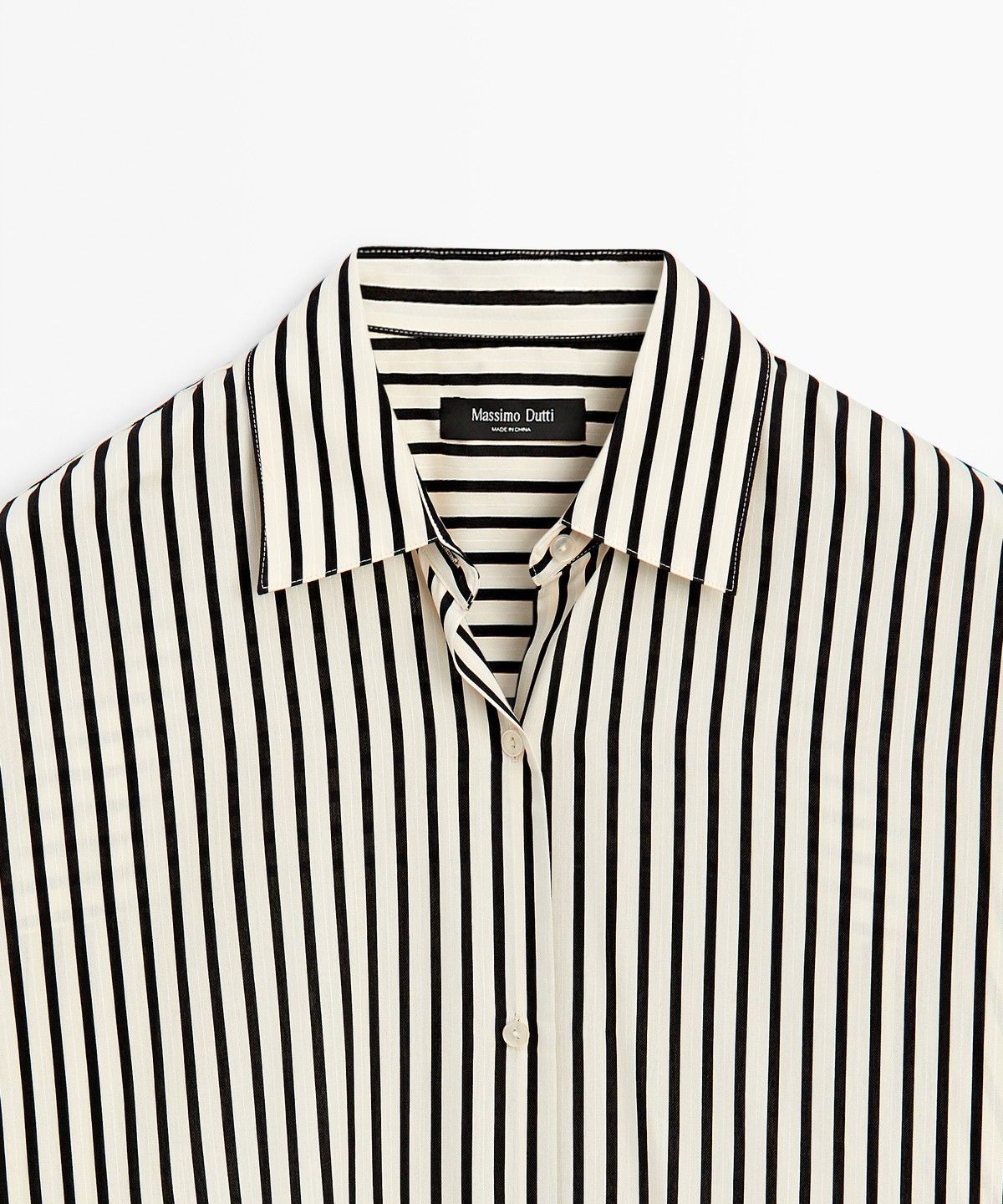 마시모두띠(MASSIMO DUTTI) 플루이드 스트라이프 셔츠