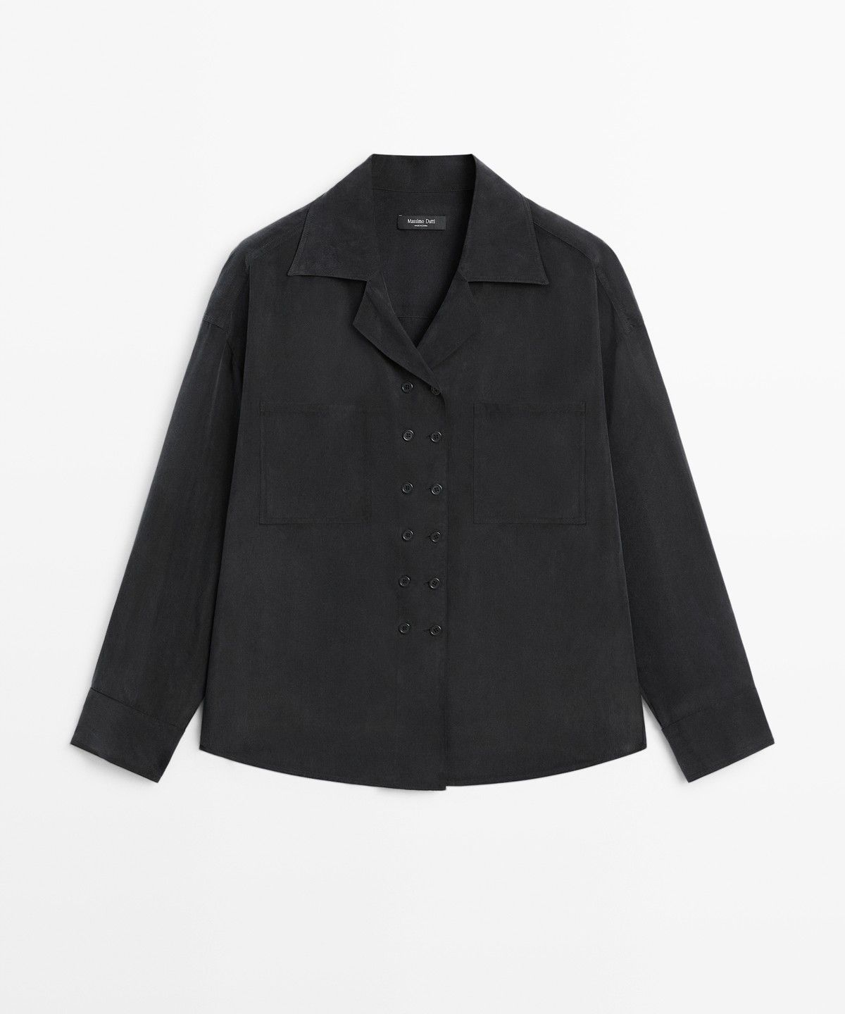 마시모두띠(MASSIMO DUTTI) 플루이드 더블 브레스티드 셔츠
