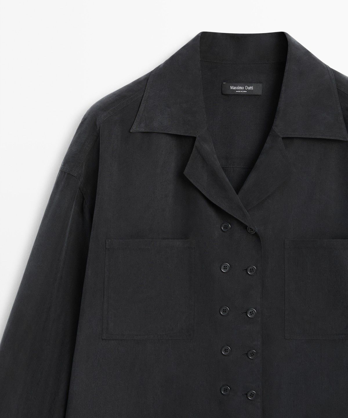 마시모두띠(MASSIMO DUTTI) 플루이드 더블 브레스티드 셔츠