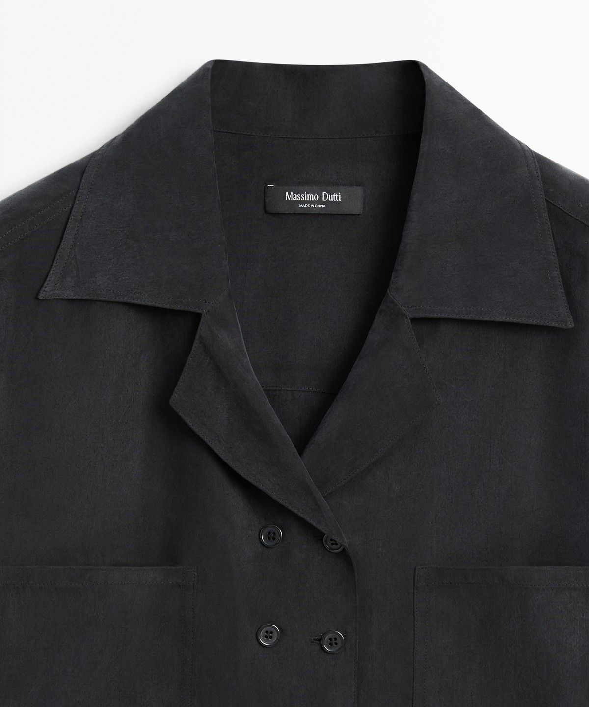 마시모두띠(MASSIMO DUTTI) 플루이드 더블 브레스티드 셔츠
