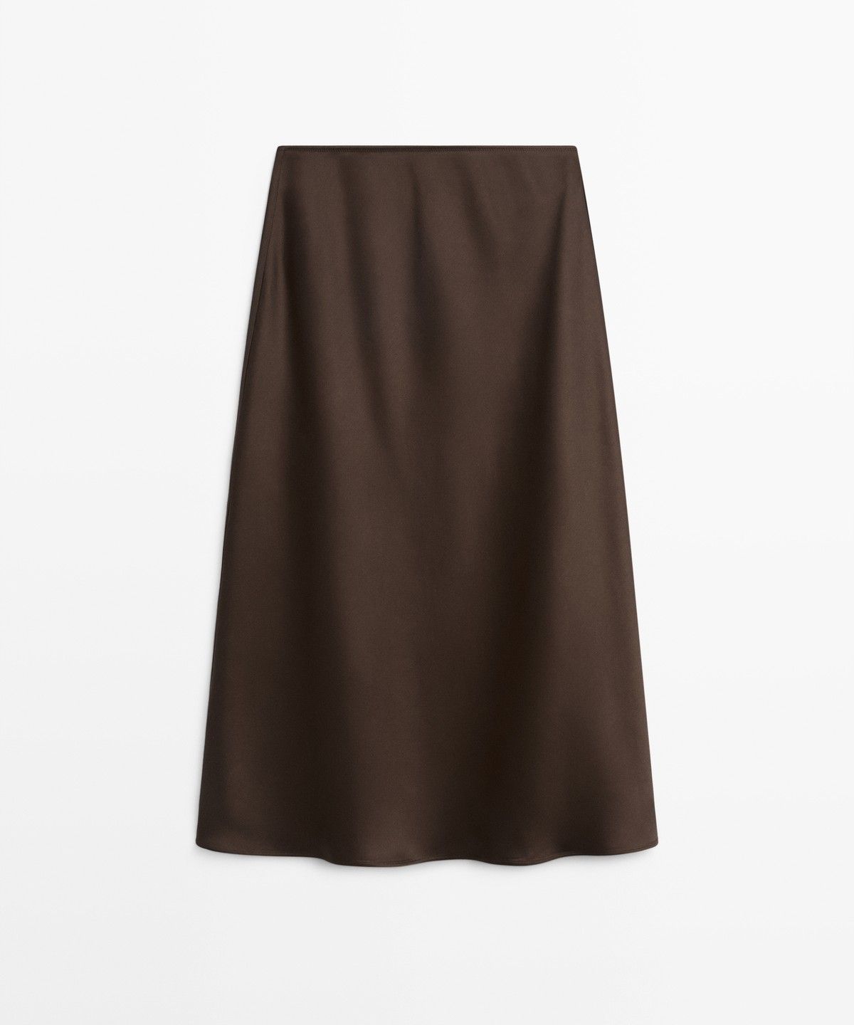 마시모두띠(MASSIMO DUTTI) 새틴 미디 스커트