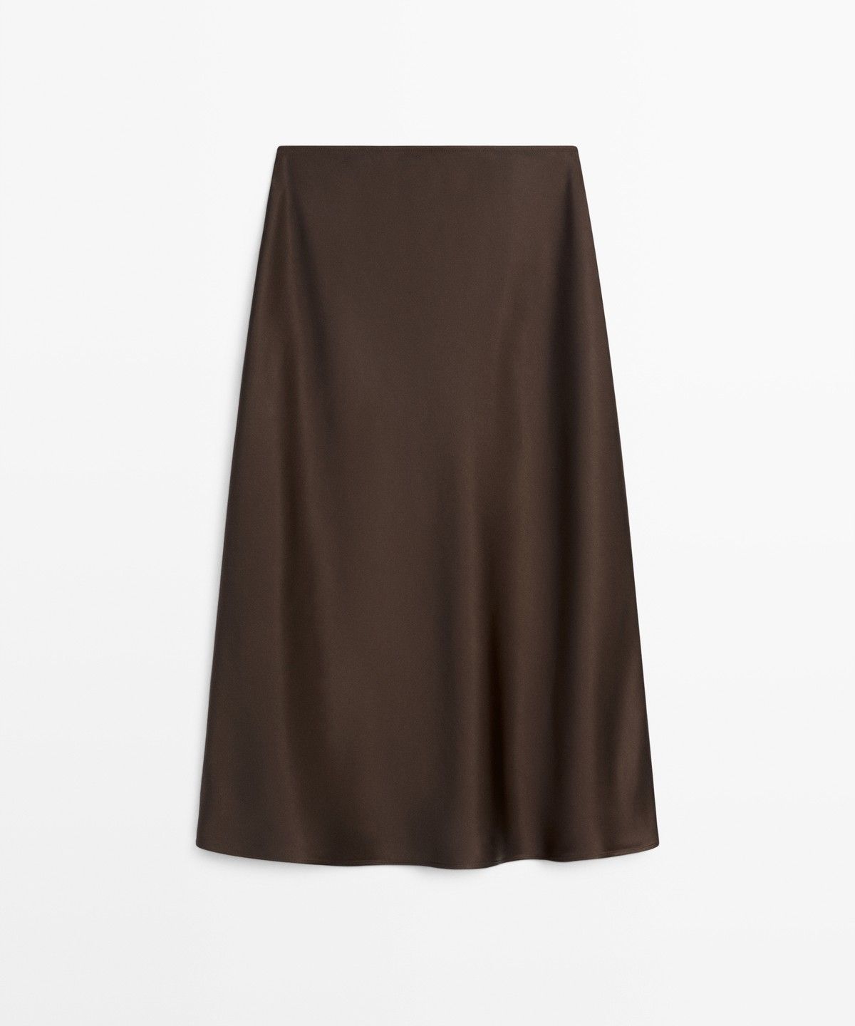마시모두띠(MASSIMO DUTTI) 새틴 미디 스커트