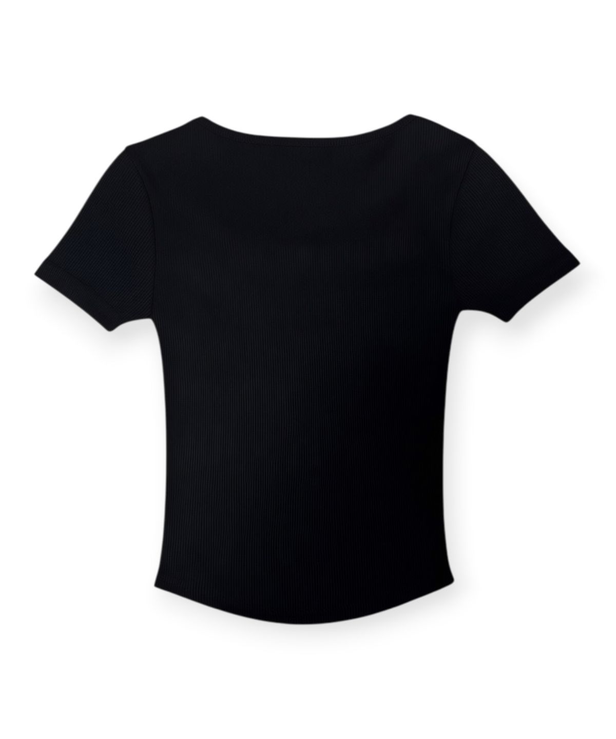 본슬리피(BORN SLIPPY) Crystal Star Square Neck Tee (Black)