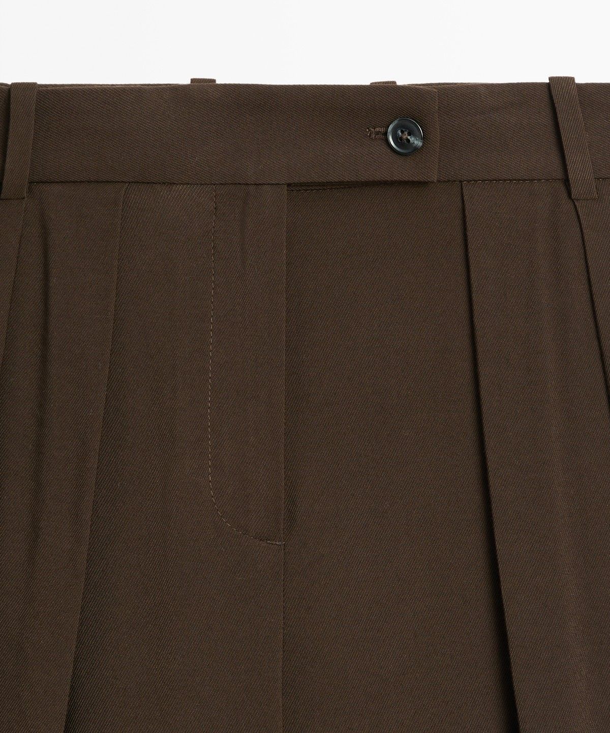 마시모두띠(MASSIMO DUTTI) 플리츠 디테일 와이드 팬츠
