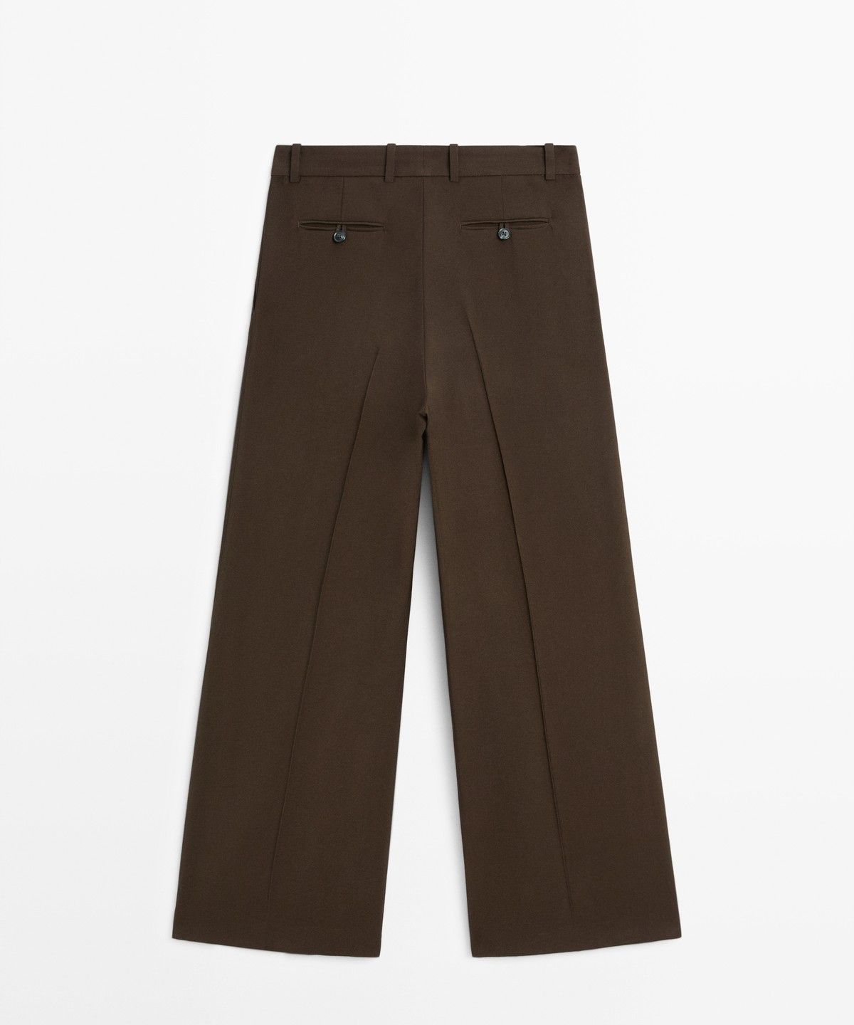 마시모두띠(MASSIMO DUTTI) 플리츠 디테일 와이드 팬츠
