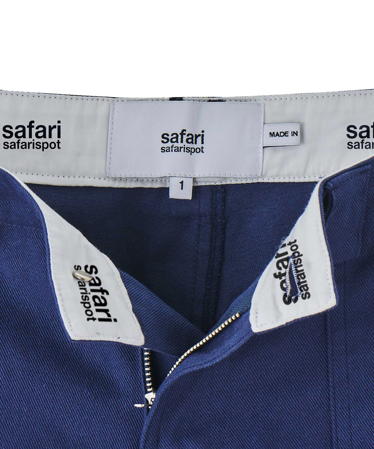 사파리스팟(SAFARISPOT) 1/2 베이직 사파리 카펜터 코튼 팬츠 (네이비)
