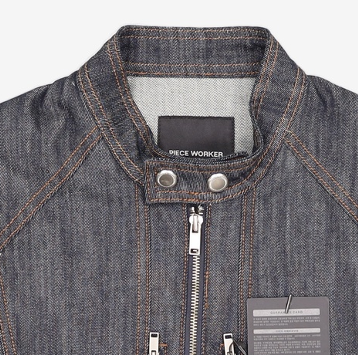 피스워커(PIECE WORKER) Terso Raw Indigo Biker Jacket M