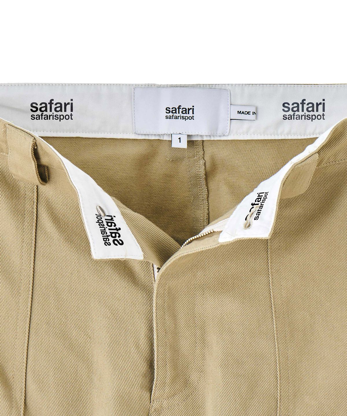 사파리스팟(SAFARISPOT) 1/2 베이직 사파리 카펜터 코튼 팬츠 (베이지)