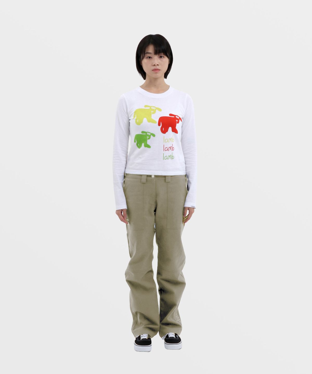사파리스팟(SAFARISPOT) 1/2 베이직 사파리 카펜터 코튼 팬츠 (베이지)