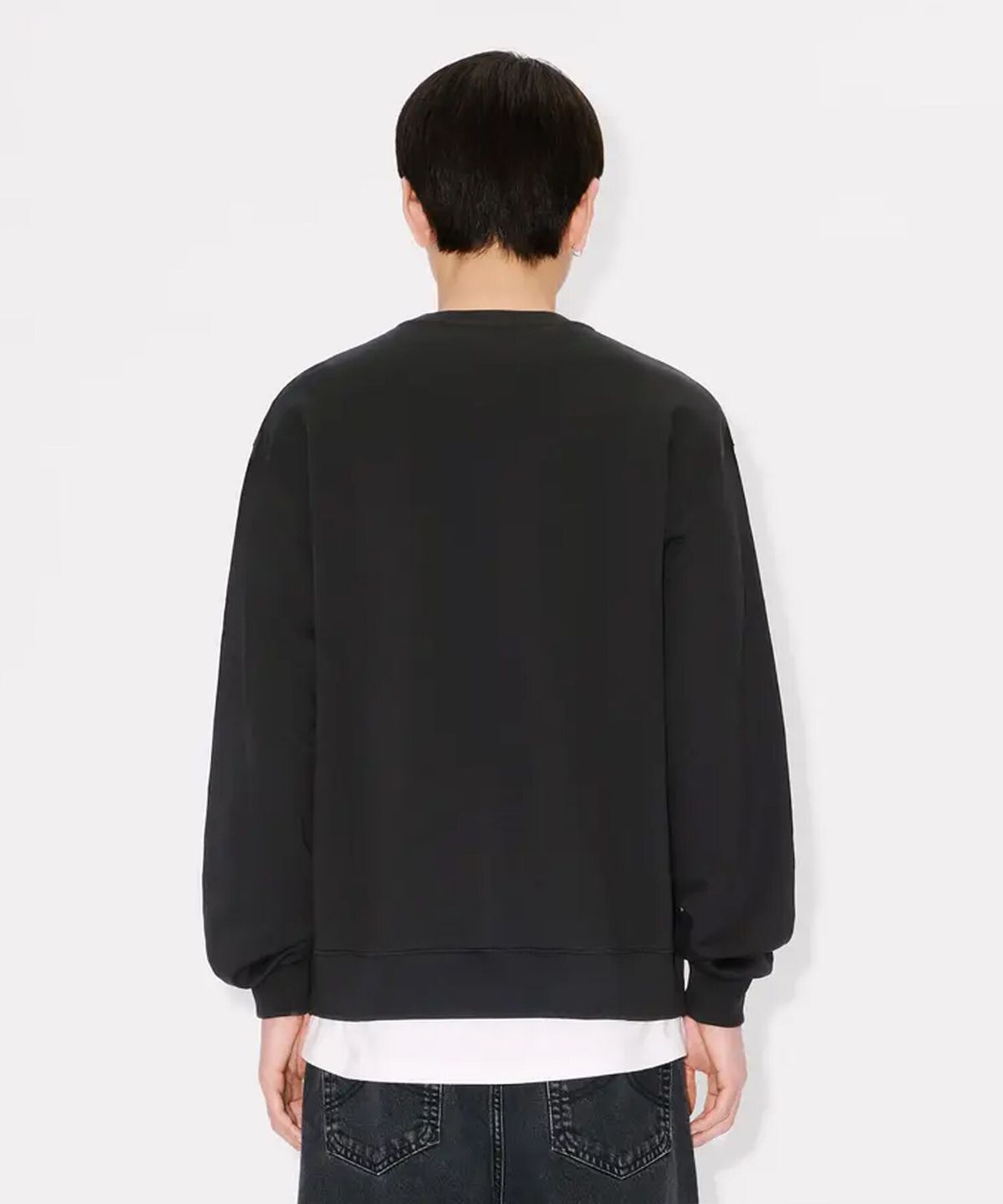 겐조(KENZO) 남성 해피 타이거 자수 클래식 스웻셔츠_K256AMW302BKX