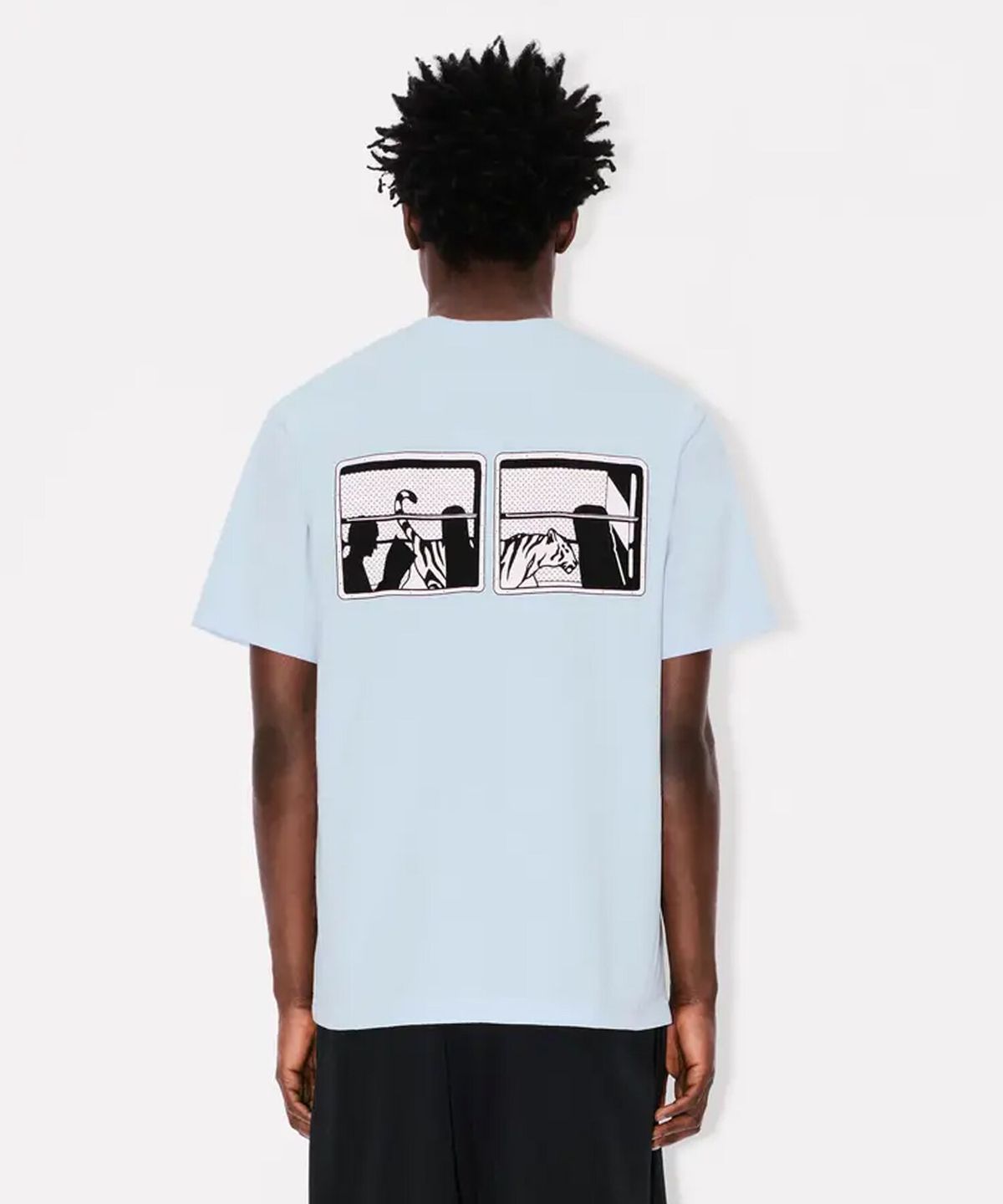 겐조(KENZO) 남성 시티 클래식 반팔 티셔츠_K256AMTC01LBX