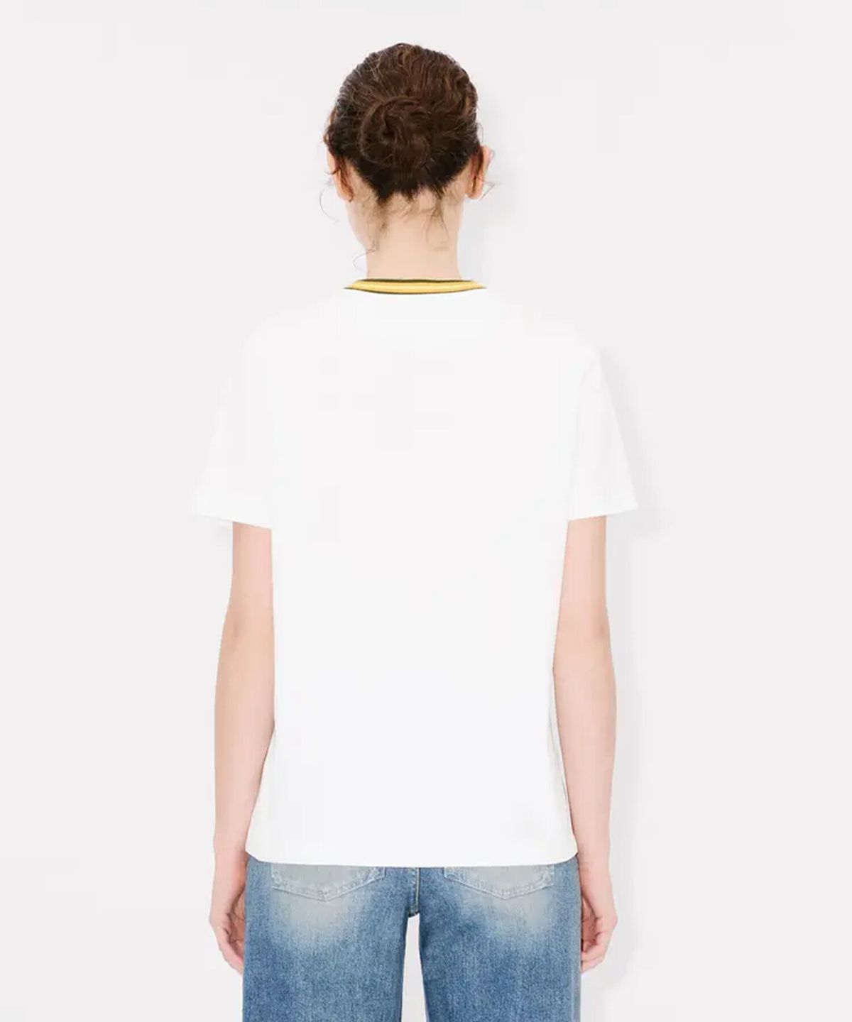 겐조(KENZO) 여성 하이 써머 겐조 엘리펀트 로고 루즈 티셔츠_K256AWTH01WHX