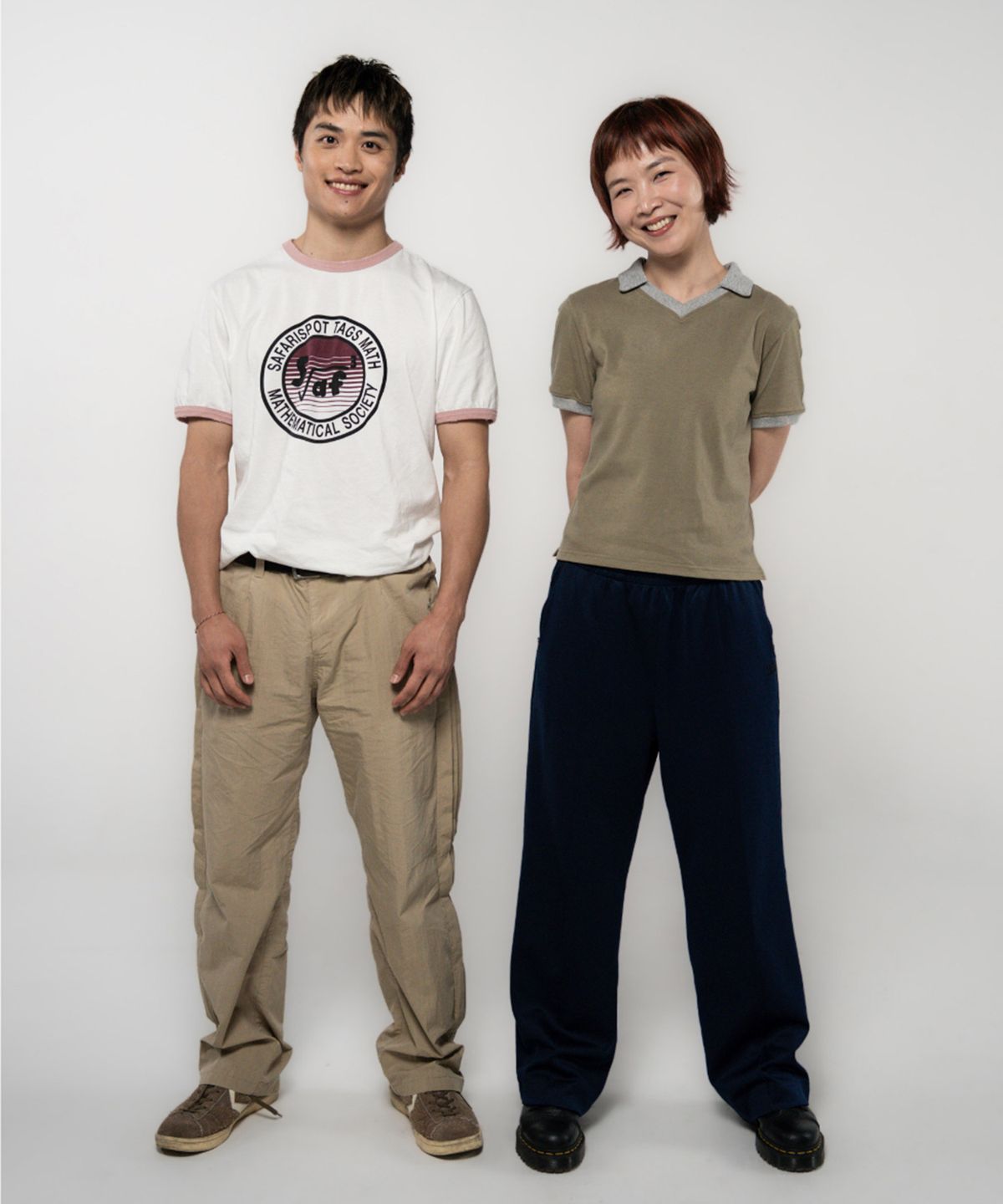사파리스팟(SAFARISPOT) 어센틱 나일론 핀턱 스트레이트 팬츠 (베이지)