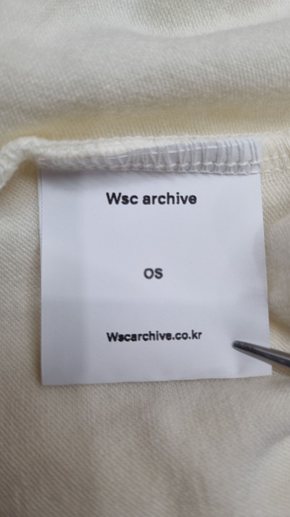 더블에스씨 아카이브(WSC ARCHIVE) 긴소매 티셔츠 OS
