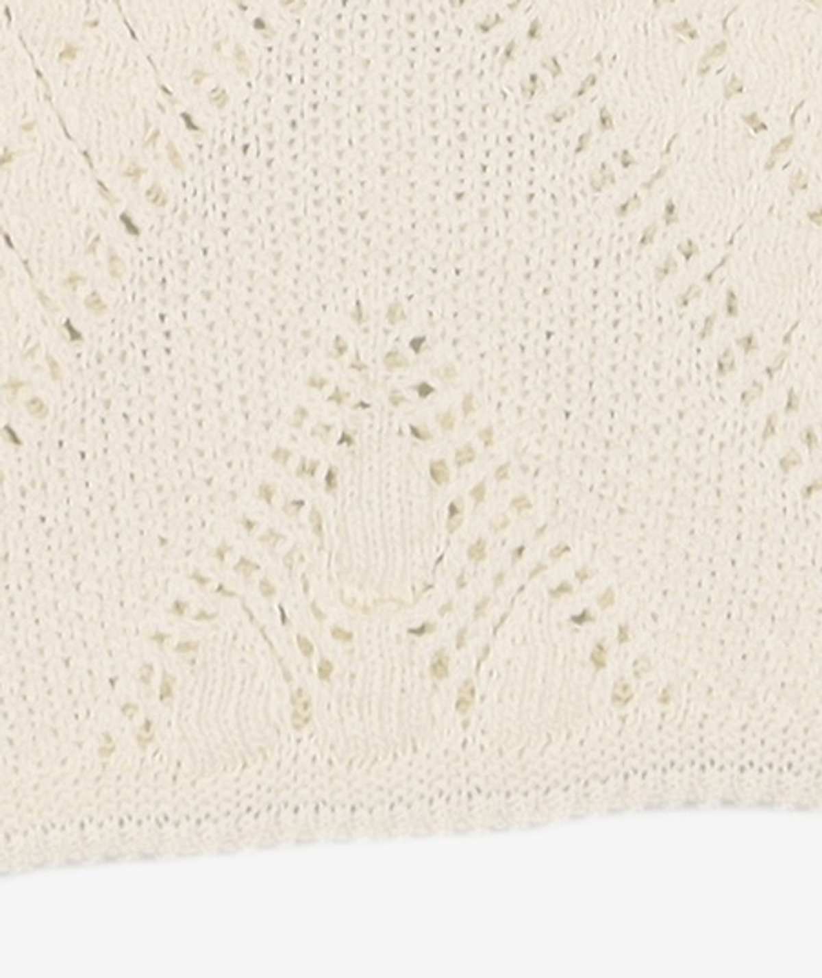 다이애그널(DIAGONAL) DROP LACE KNIT TOP (white) XS