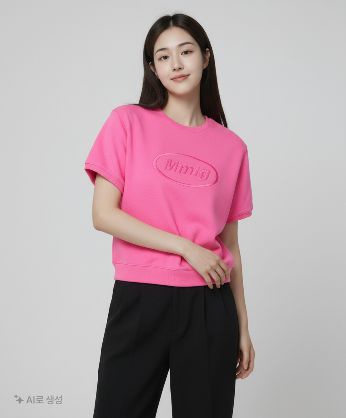 엠엠엘지(MMLG) [Mmlg] MMLG OPACITY HF SWEAT (FLOW PINK) S