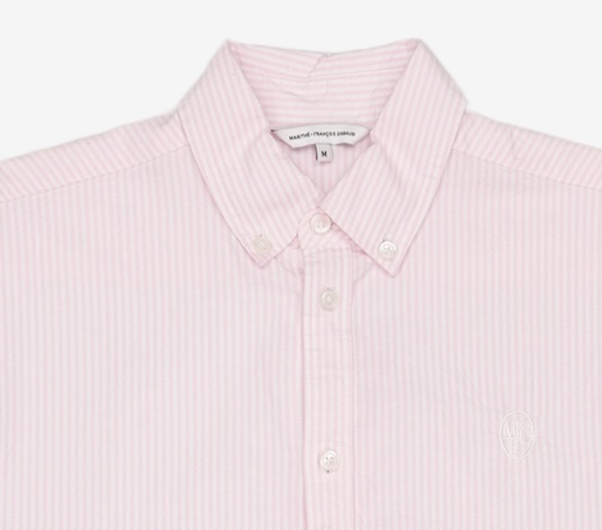 마리떼 프랑소와 저버(MARITHÉ + FRANҪOIS GIRBAUD) EMBROIDERY OXFORD SHIRT stripe pink M
