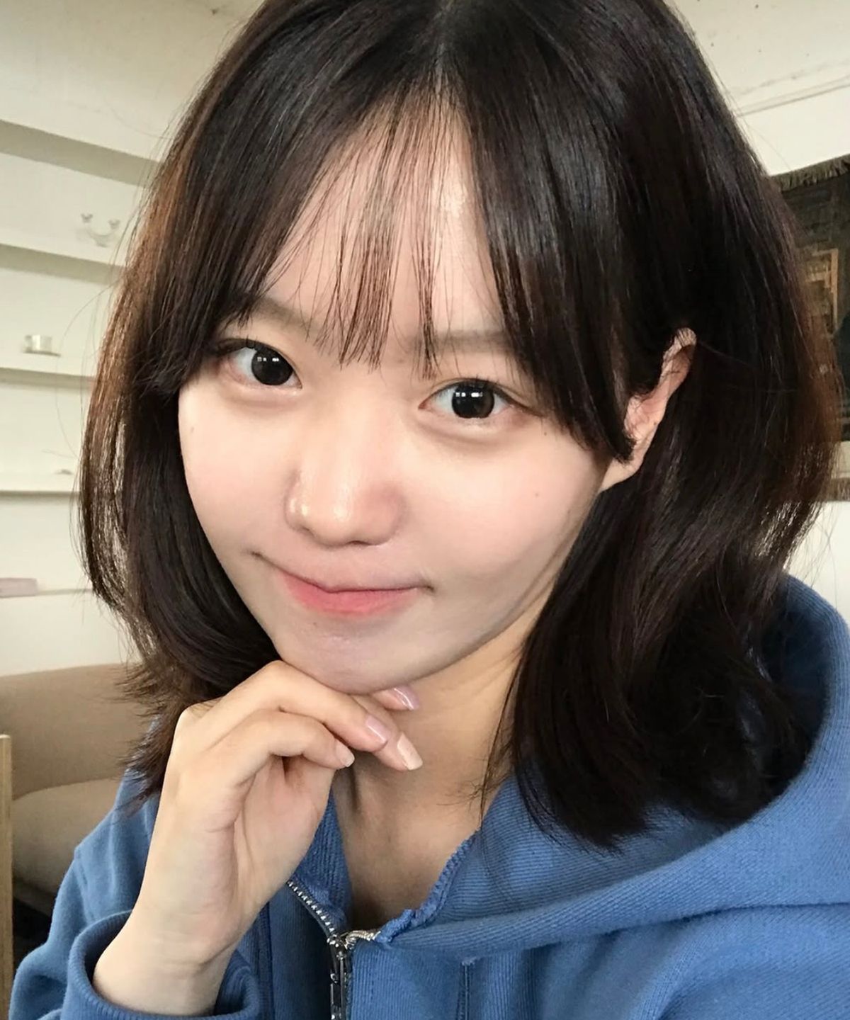 스트라이프마가린(STMG) 마가린 아플리케 루즈 투웨이 지퍼 후드집업 딥블루