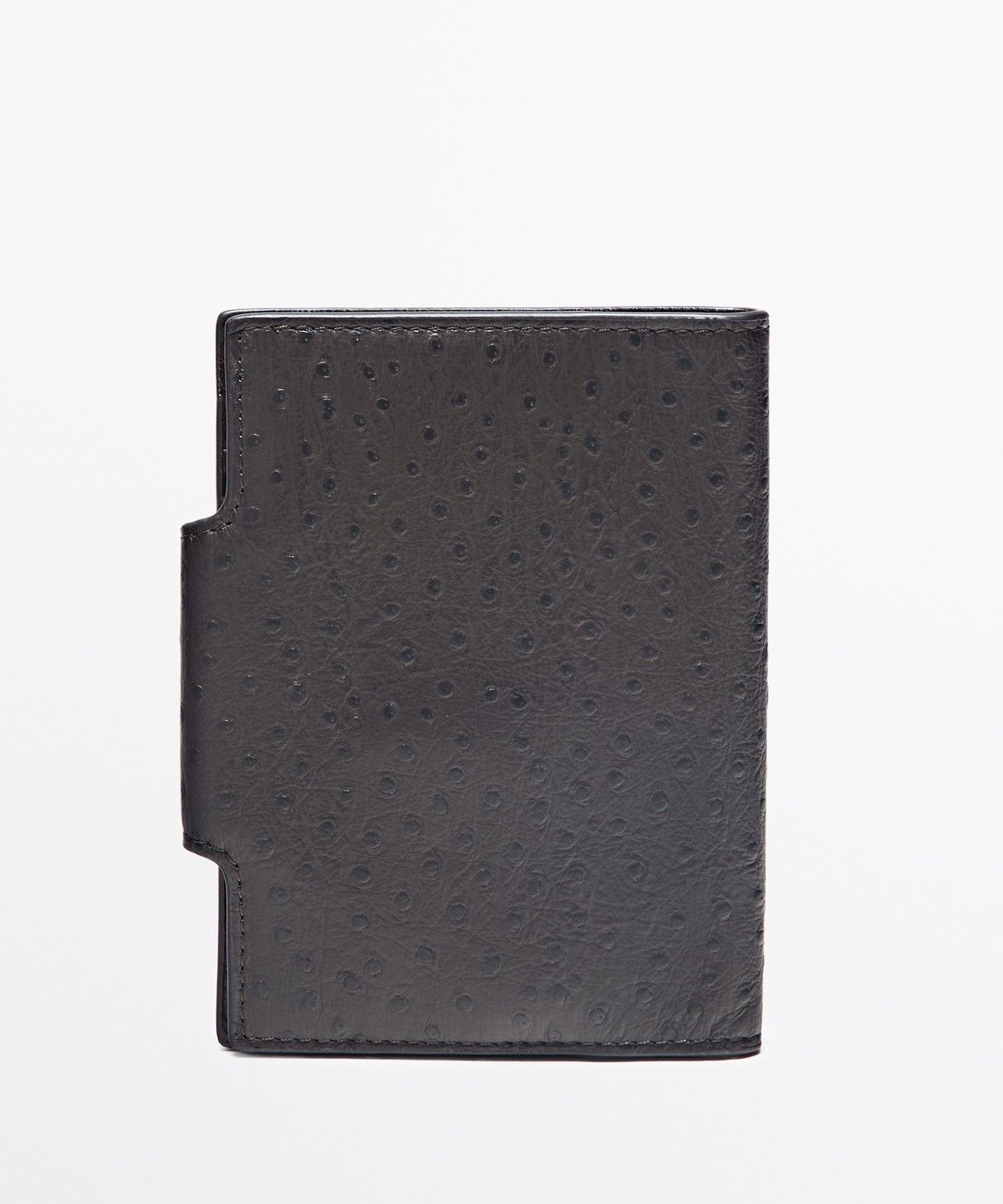 마시모두띠(MASSIMO DUTTI) 텍스처 가죽 여권 지갑
