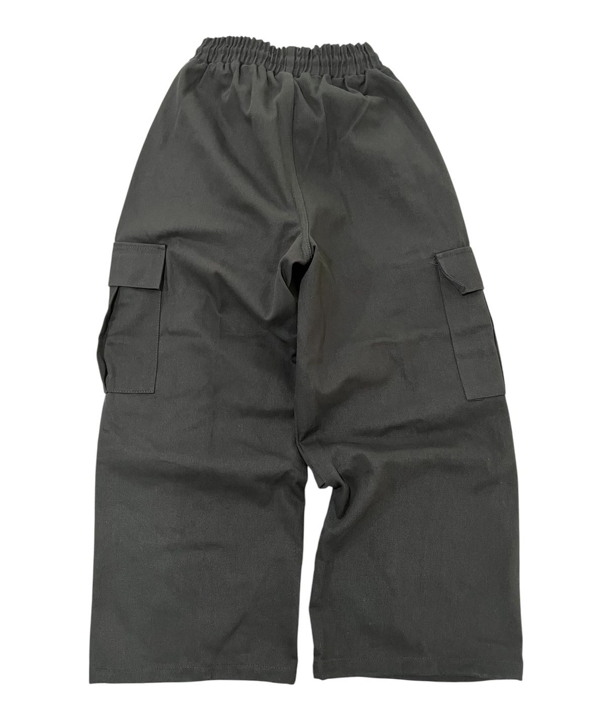 스케이터락(SK8ER ROCK) Cotton Knee Tuck Cargo Wide Pants (Dark gray)