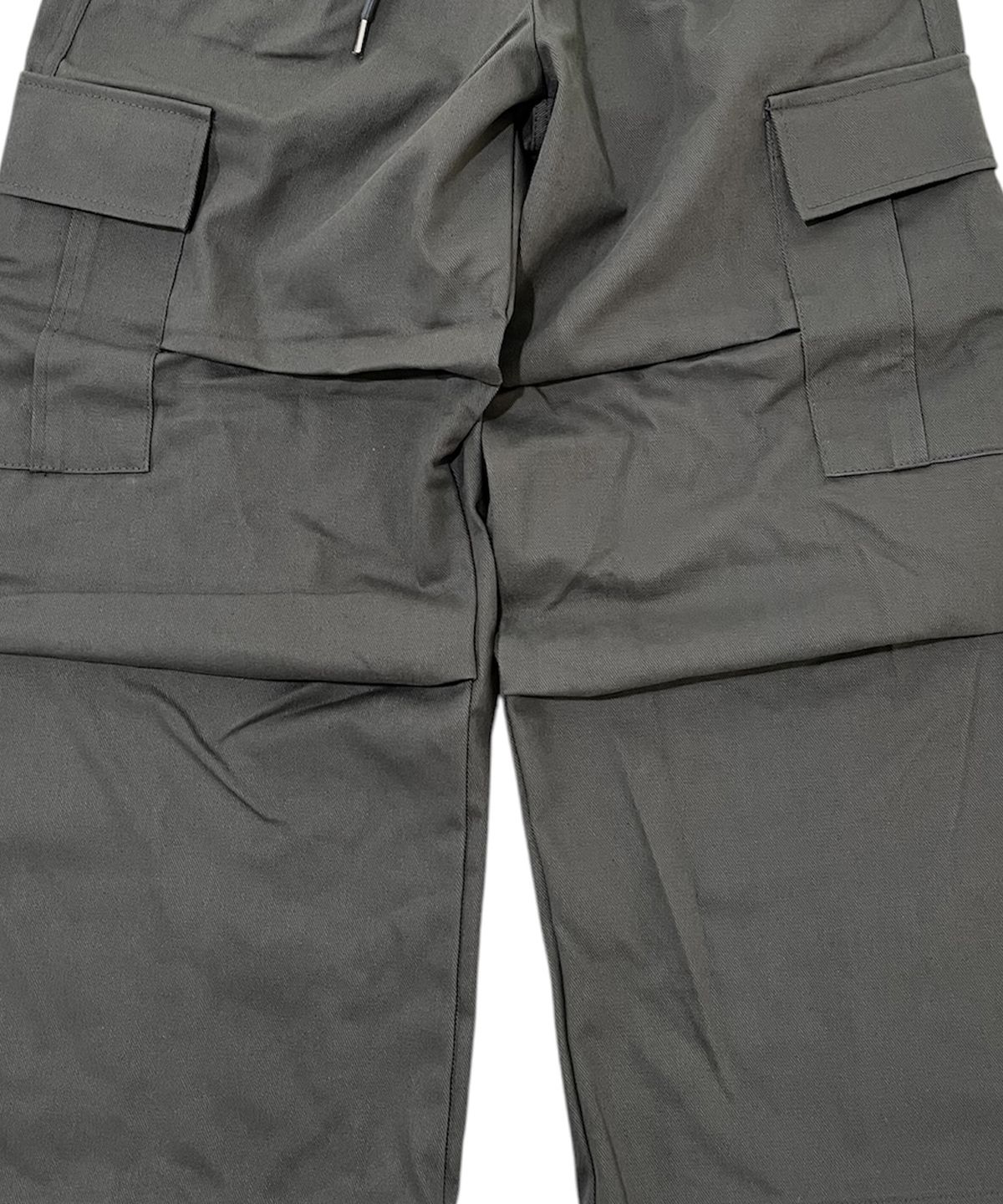 스케이터락(SK8ER ROCK) Cotton Knee Tuck Cargo Wide Pants (Dark gray)