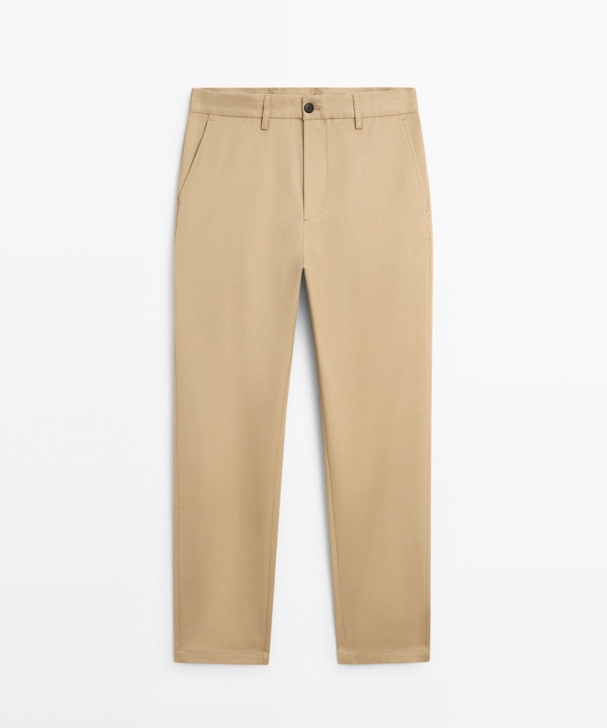 마시모두띠(MASSIMO DUTTI) 코튼 블렌드 스트레이트 핏 팬츠