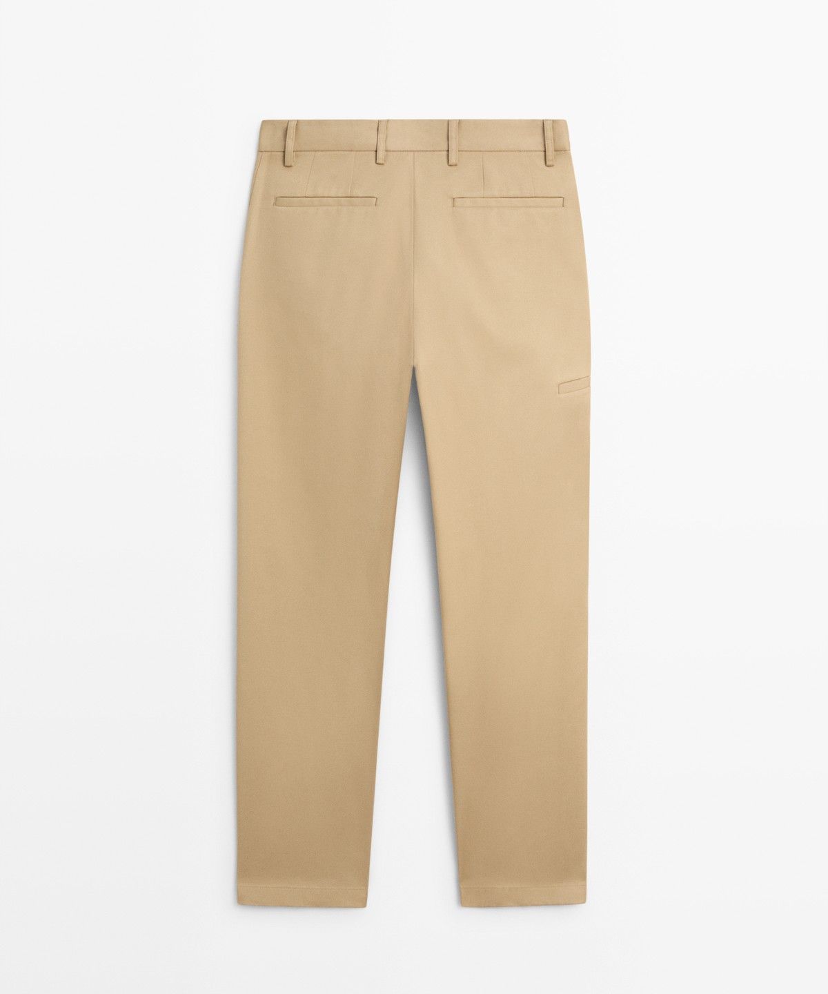마시모두띠(MASSIMO DUTTI) 코튼 블렌드 스트레이트 핏 팬츠