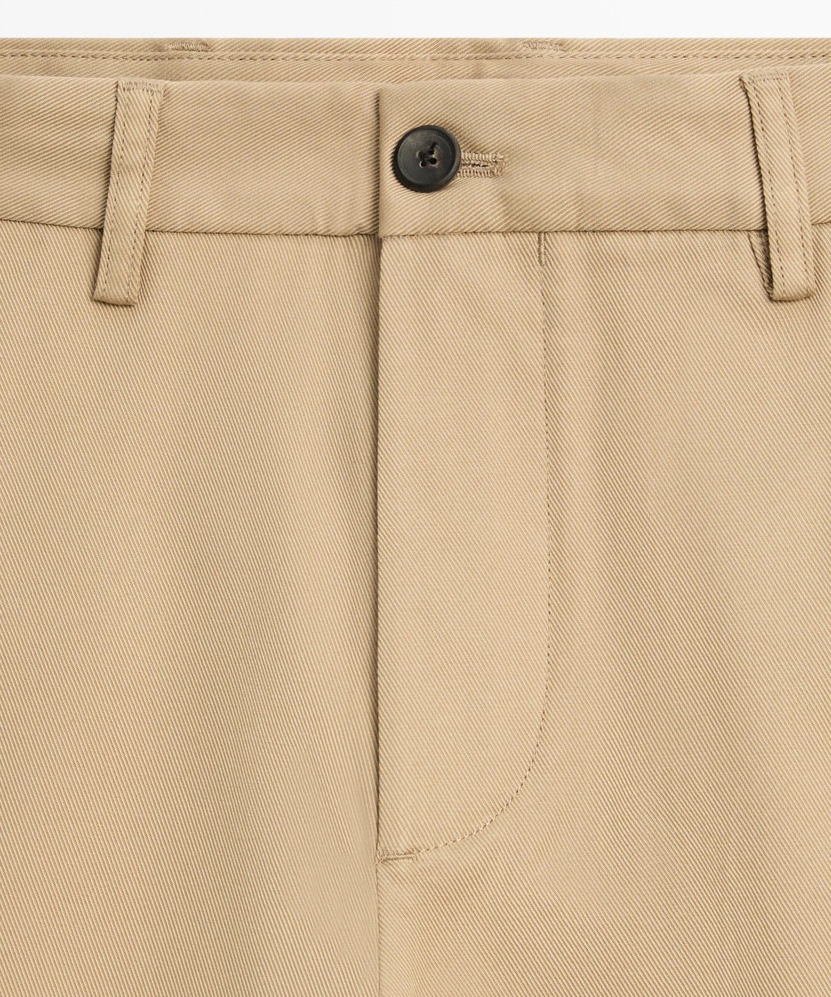 마시모두띠(MASSIMO DUTTI) 코튼 블렌드 스트레이트 핏 팬츠