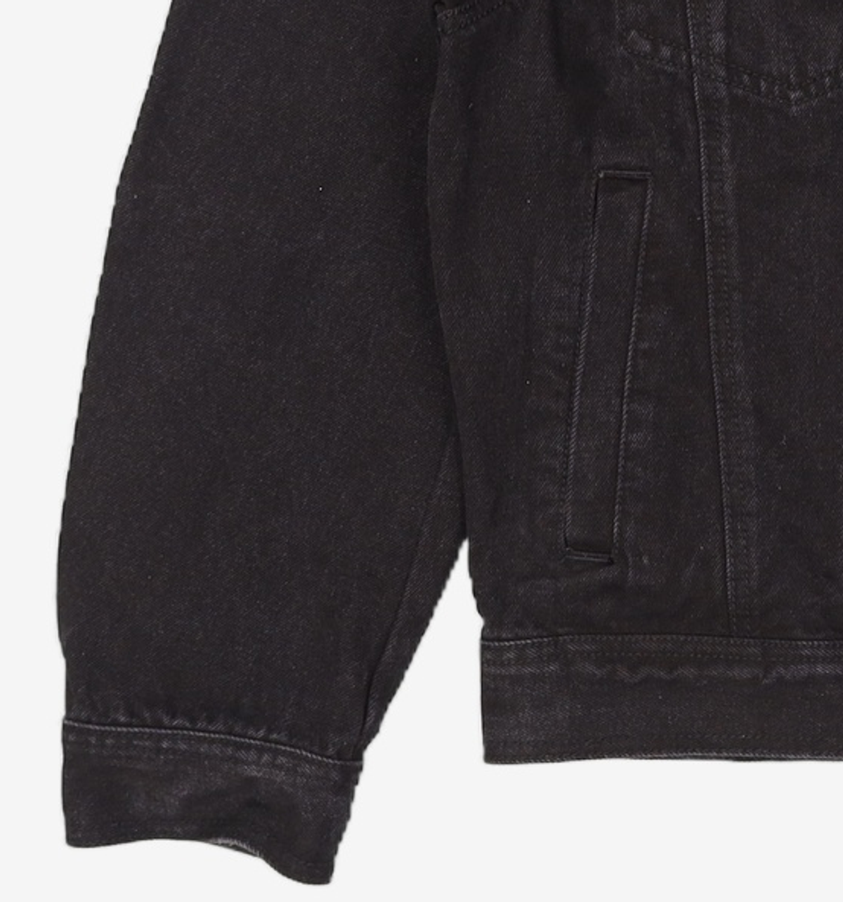 기철(KICHUL) STANDARD DARTS DENIM JACKET (BLACK) XL