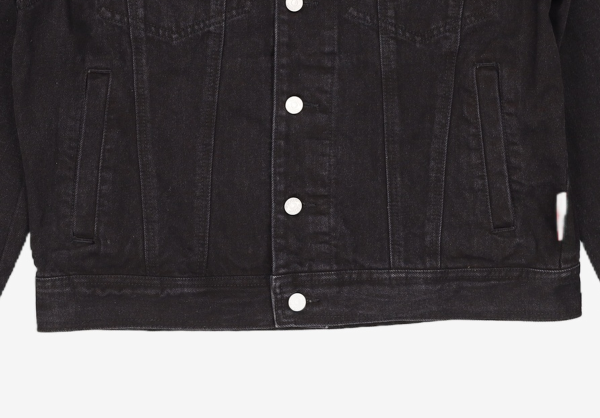 기철(KICHUL) STANDARD DARTS DENIM JACKET (BLACK) XL