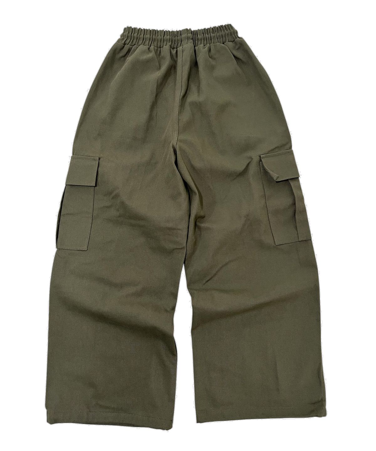 스케이터락(SK8ER ROCK) Cotton Knee Tuck Cargo Wide Pants (Khaki)