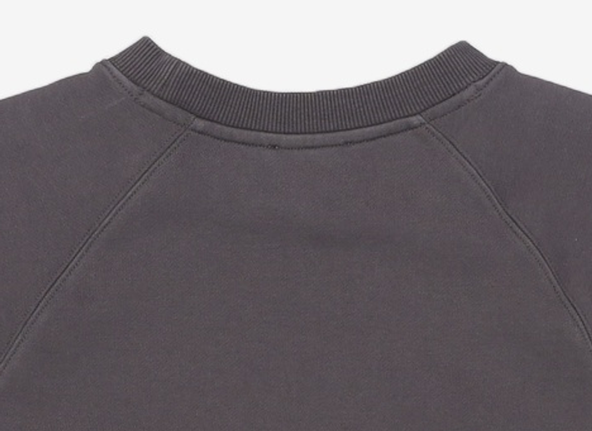 마리떼 프랑소와 저버(MARITHÉ + FRANҪOIS GIRBAUD) W MELLOW LOGO RAGLAN CROP SWEATSHIRT charcoal M