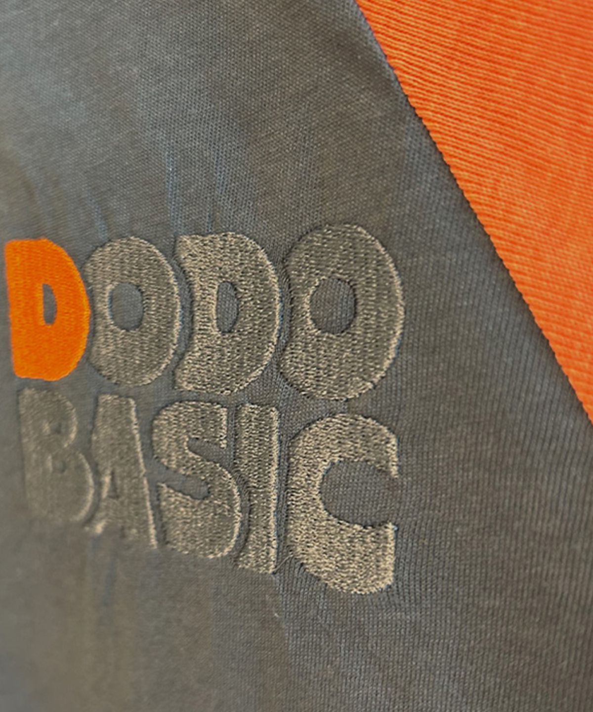 라메종드도도(LA MAISON DE DODO) DODO BASIC Reglan T Shirt (Charcoal/Orange)_키즈긴팔티