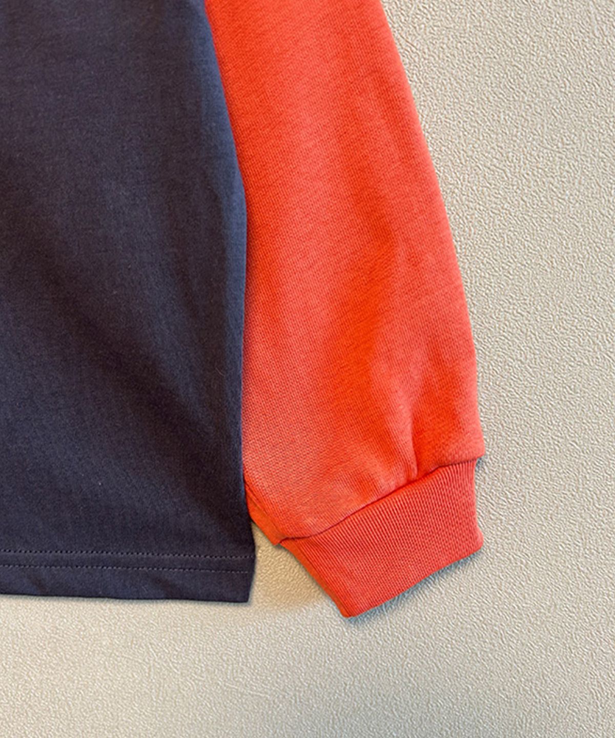 라메종드도도(LA MAISON DE DODO) DODO BASIC Reglan T Shirt (Charcoal/Orange)_키즈긴팔티