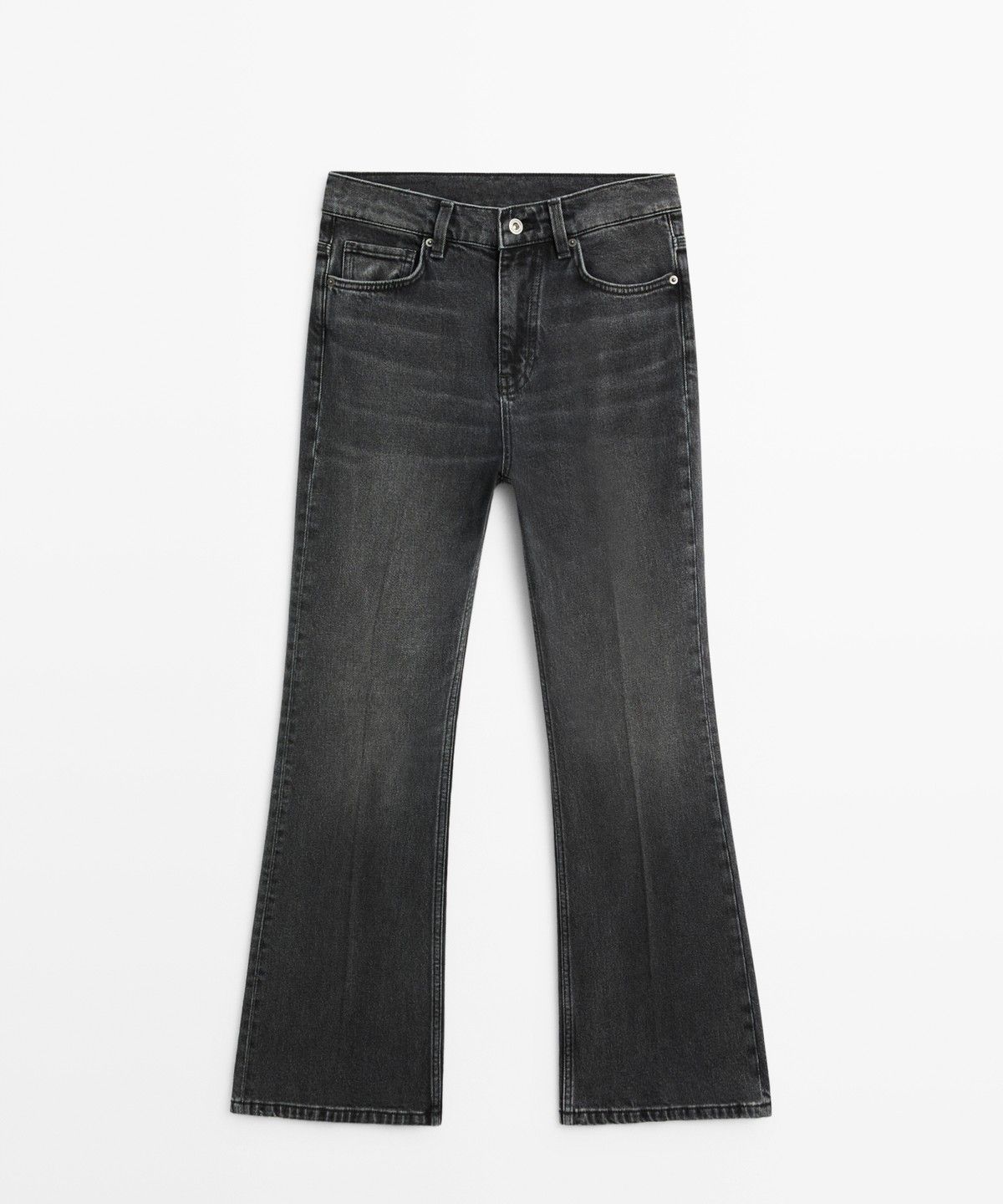 마시모두띠(MASSIMO DUTTI) 미드라이즈 플레어핏 데님 팬츠
