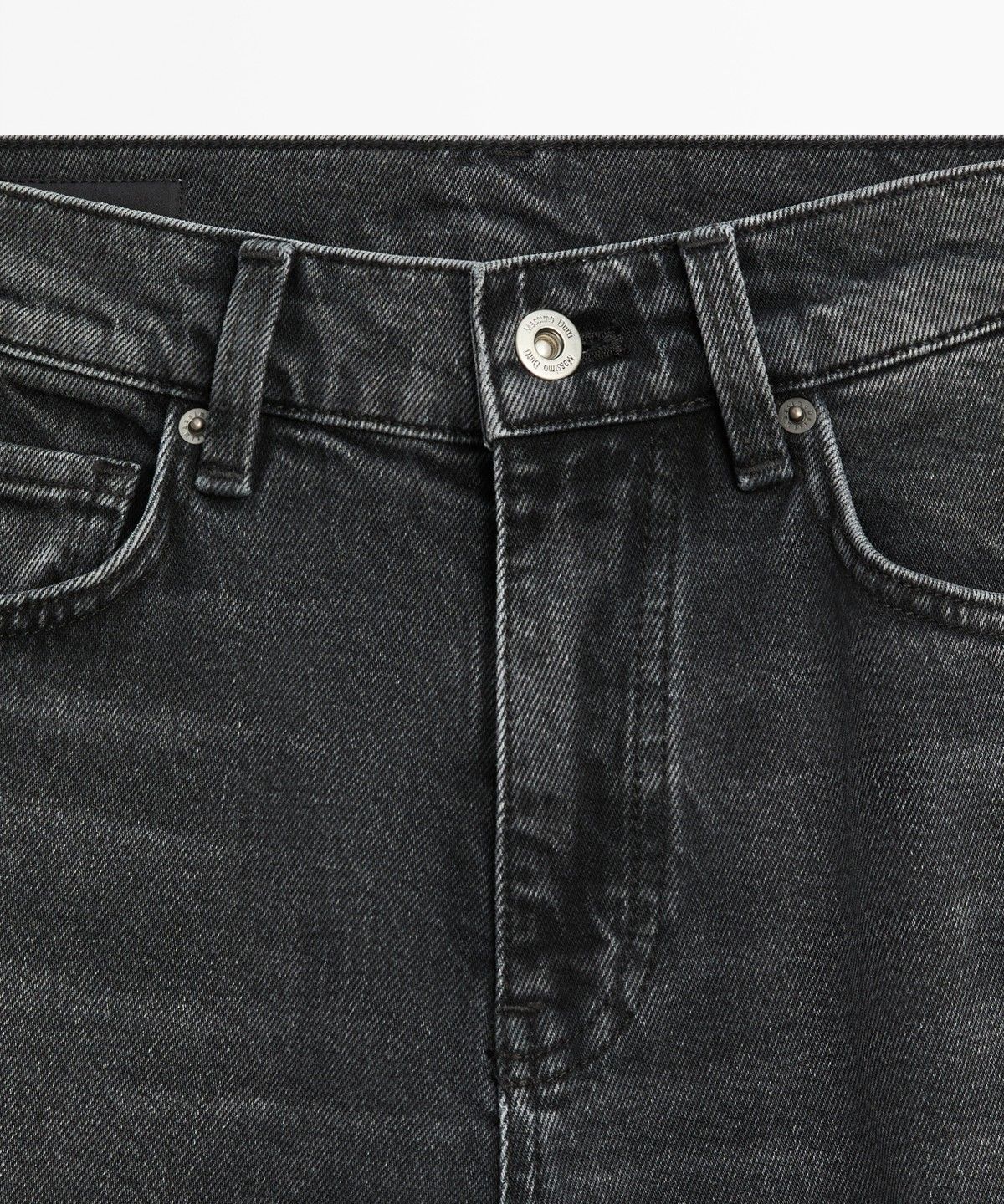 마시모두띠(MASSIMO DUTTI) 미드라이즈 플레어핏 데님 팬츠