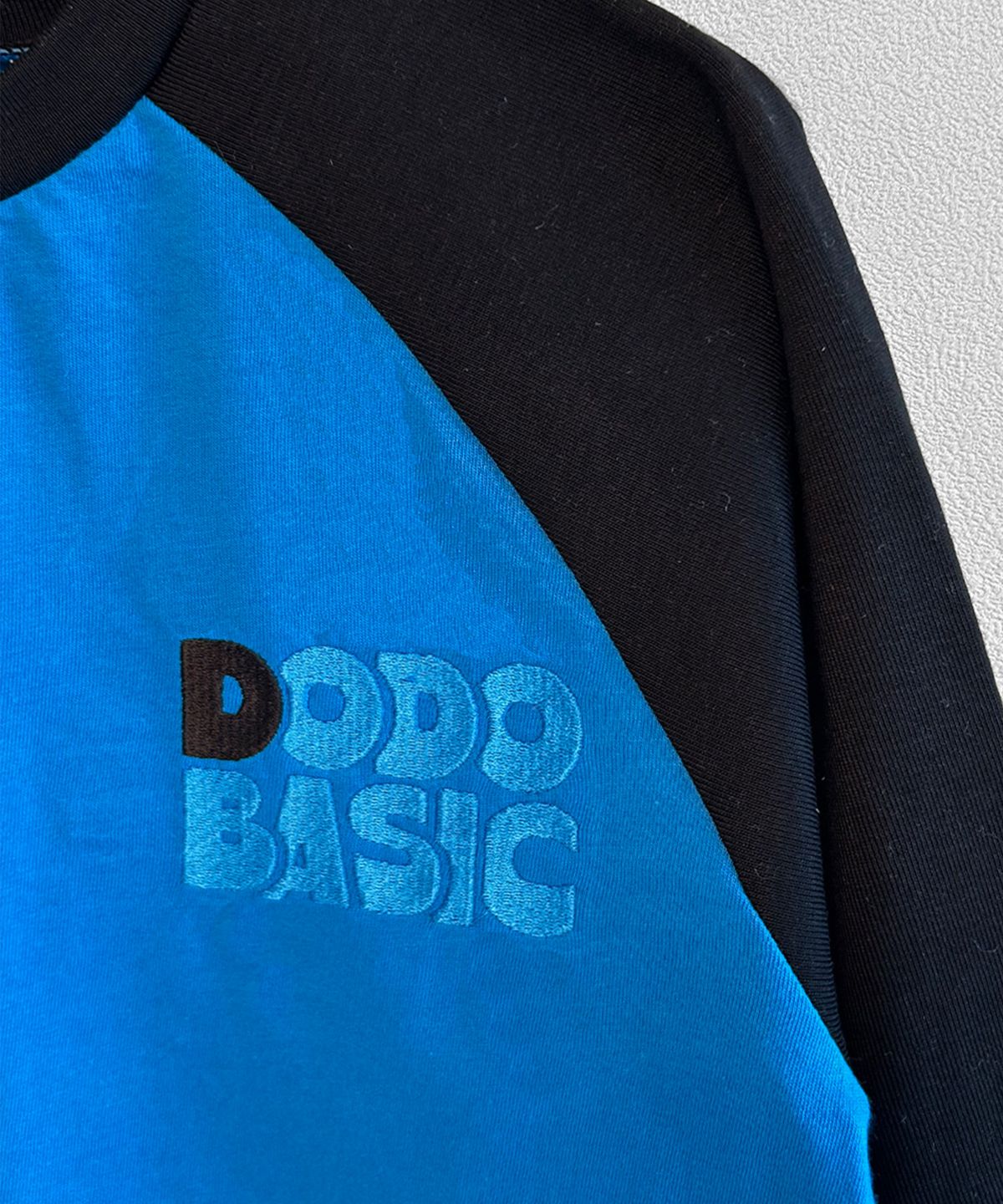 라메종드도도(LA MAISON DE DODO) DODO BASIC Reglan T Shirt (Blue/Black)_키즈긴팔티