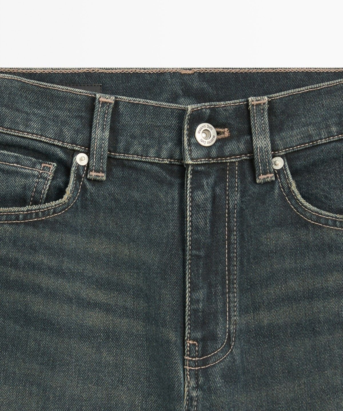마시모두띠(MASSIMO DUTTI) 미드라이즈 플레어핏 데님 팬츠