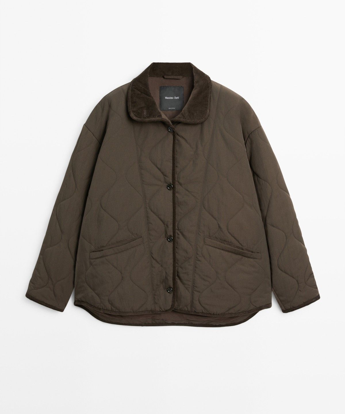 마시모두띠(MASSIMO DUTTI) 웨이브 스티치 디테일 재킷