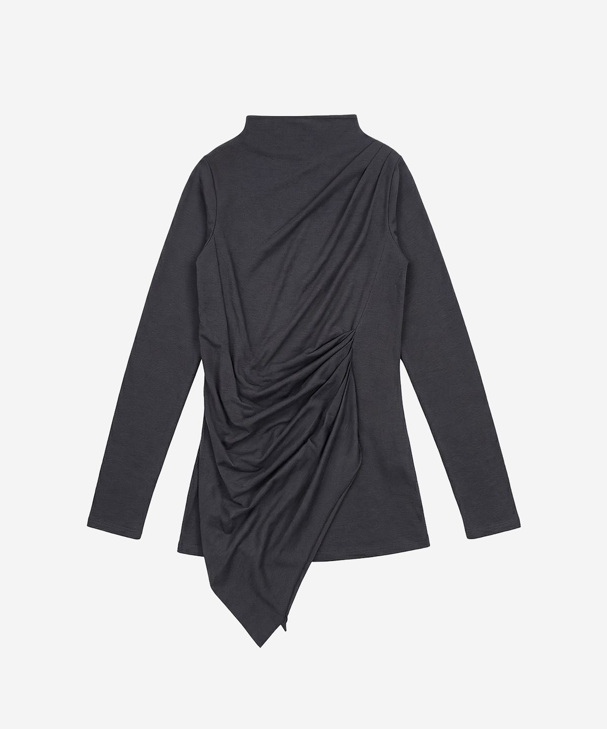 비엘알(BLR) Soft Draping Long Sleeve Grey